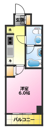 スパシエソリデ武蔵小杉の間取り|家具家電付き♪インターネット無料♪