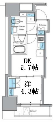 LEFOND PROGRES秋葉原EASTの間取り