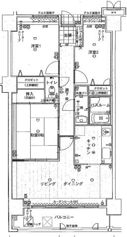【間取り】 | アルファステイツ旭駅前