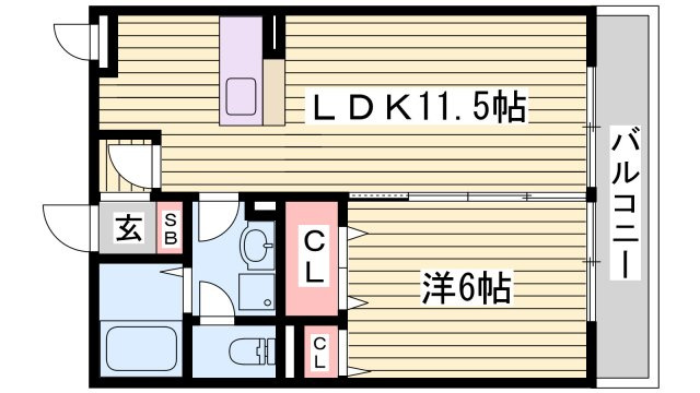 アルコバレーノ潤和の間取り