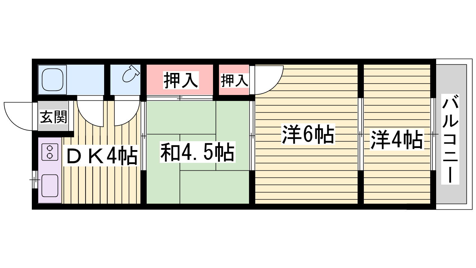 オークラハイツの間取り