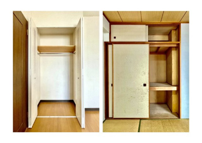 【収納】 | コスモお花茶屋三番館 | 居室にはクローゼットを完備し、自由度の高い家具の配置が叶うシンプルな空間です。お子様の成長と必要になる子供部屋を与えるにはぴったりの間取りですね。