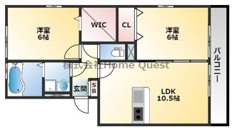 【間取り】 | グランドアベニューⅡ番館