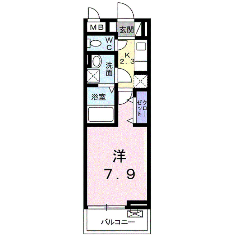 ラ　プルメリアの間取り
