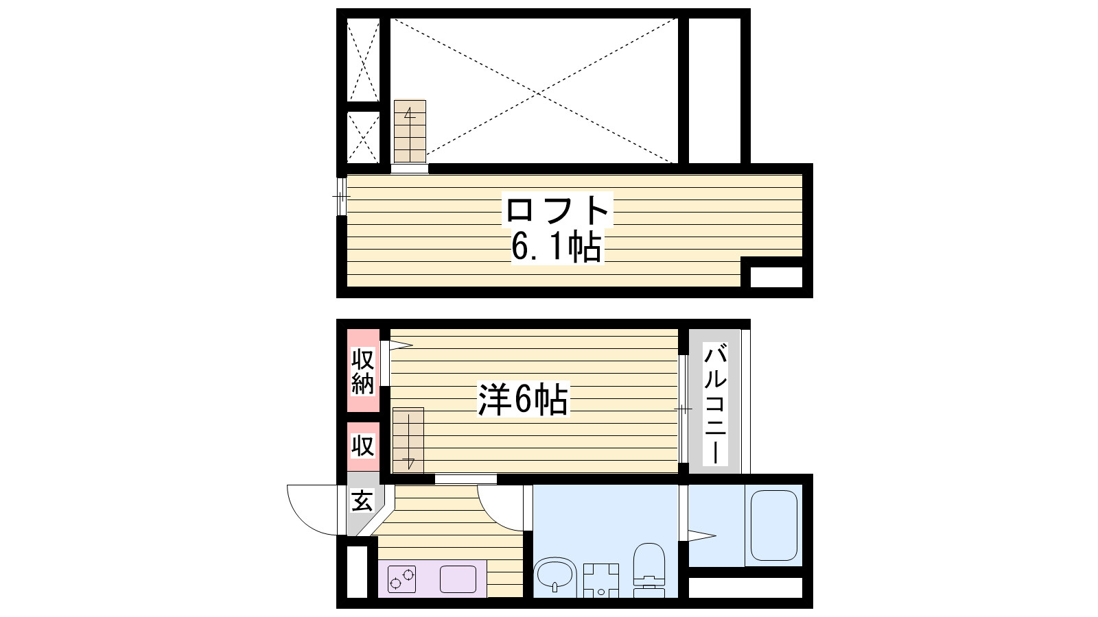 リヴァブル瑞穂通の間取り