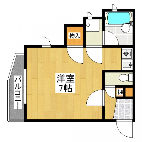 【間取り】 | ロイヤルコンフォート六本松　★プライスホームなら初期費用が安い★