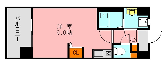【間取り】 | アソシアグロッツォ薬院大通り　★プライスホームなら初期費用が安い★