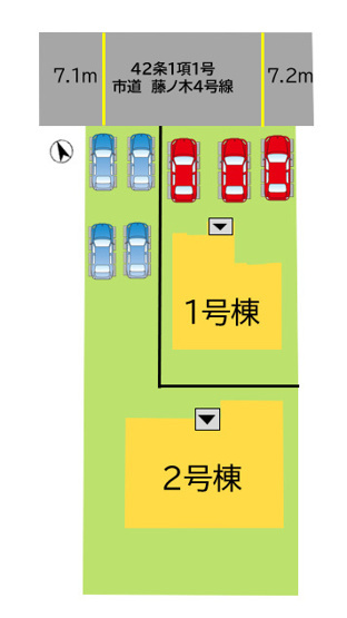 【区画図】 | 若松区藤ノ木1丁目7期 | 【お部屋探しのコツ】物件の検討と一緒に銀行の事前審査を行ってください。お申込みが被った際やお値引き交渉に有利になります(*^-^*)