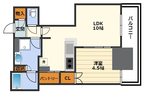 シエリアタワー大阪天満橋の間取り