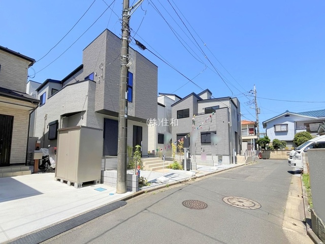 【新築分譲住宅】三芳町北永井　全4棟の前面道路含む現地写真