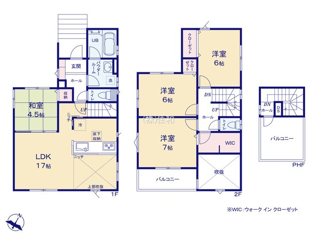 【新築分譲住宅】三芳町北永井　全4棟の間取り
