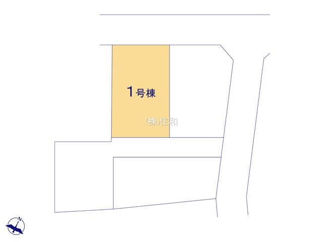 【新築分譲住宅】三芳町北永井　全4棟の区画図