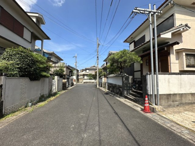 【前面道路含む現地写真】 | 一里山4丁目　売土地（建築条件無） | 前道6.3ｍ!!駐車が苦手な方にも安心の立地です♪