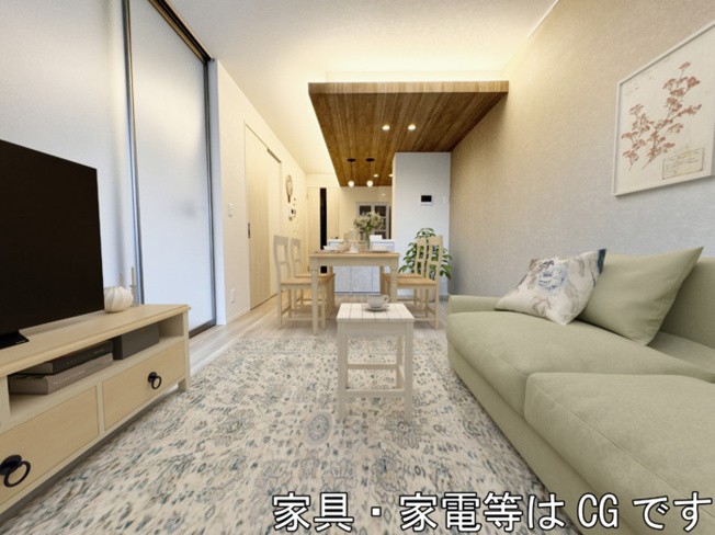 【居間・リビング】 | CLASSEUM元今泉 | LDK（※家具・家電等はCGです）