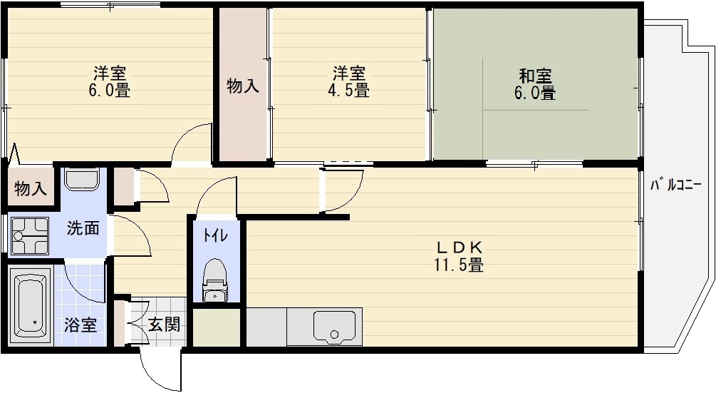 ハイグレード堅下の間取り