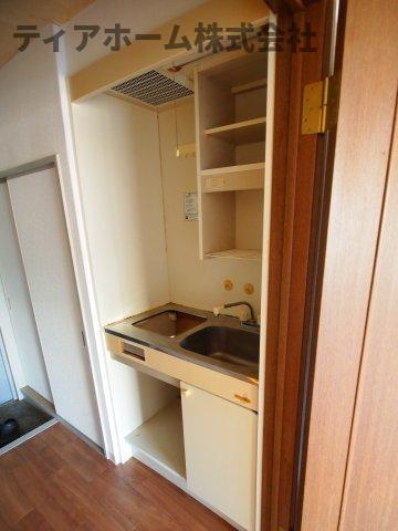 五條市住川町の賃貸マンションのキッチン