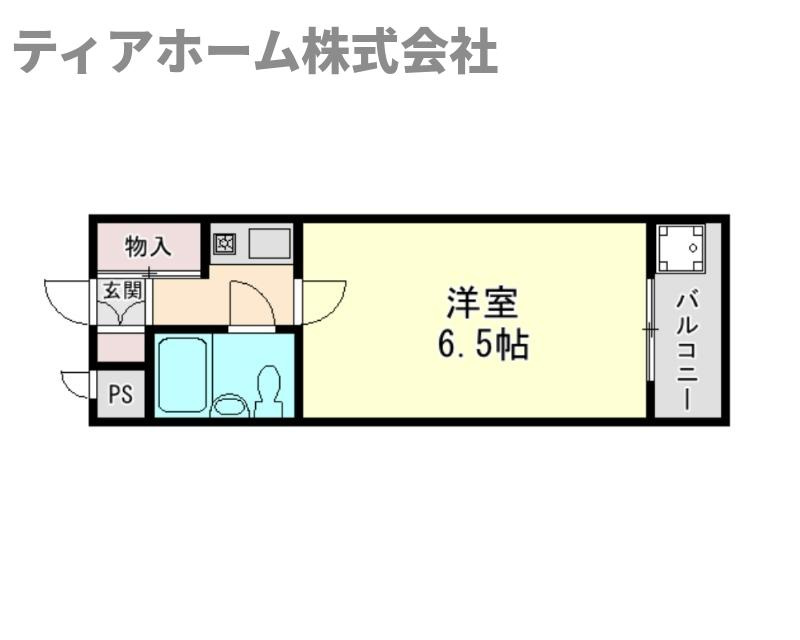 五條市住川町の賃貸マンションの間取り