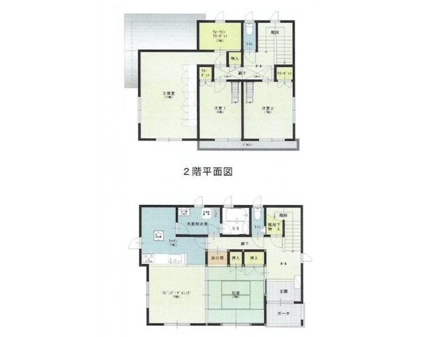 八戸市大字大久保字坂ノ脇の間取り