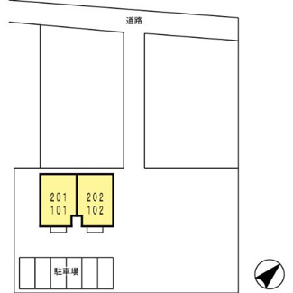【区画図】 | コーポラスヒロ　Ｆ