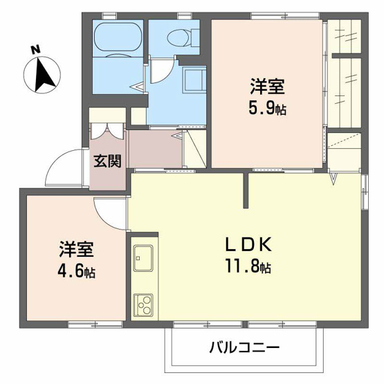 【間取り】 | ディアスまさごB棟