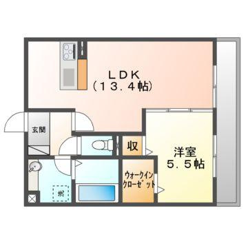フィロス　Ａの間取り