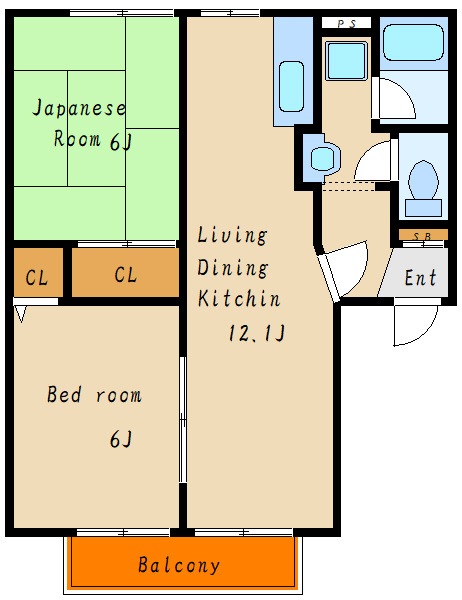 プリミエール一色Ⅱの間取り