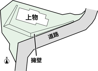 【土地図】 | 岩倉長谷町　中古戸建【６LDK！眺望良好・156坪】