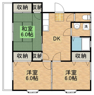 【間取り】 | キャッスル・テラF