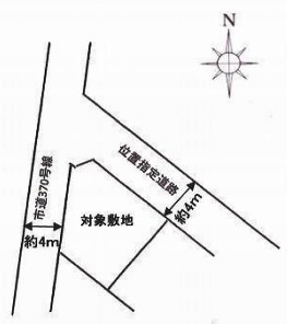 富士見市渡戸3丁目　建築条件なし売地　東武東上線『ふじみ野駅』徒歩20分　の土地図