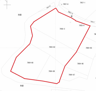 【土地図】 | 都城市今町　太陽光発電付き土地