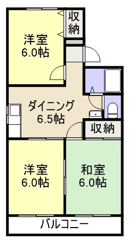 シャルマンハイツの間取り