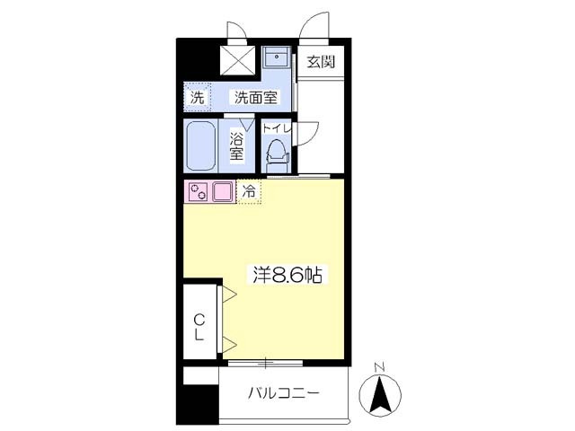 プレイス久留米中央の間取り
