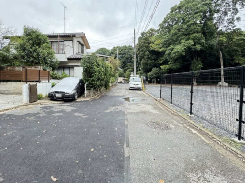 柏市戸張新築戸建の前面道路含む現地写真|南東側前面道路