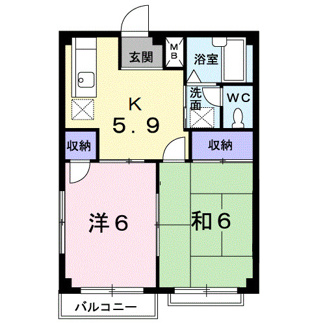 【間取り】 | エルディムツチヤＡ