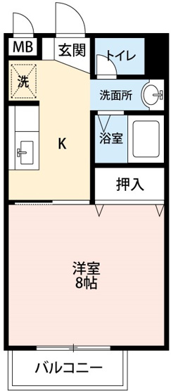 【間取り】 | Ｓｕｒｐｌｕｓ　Ｏｎｅ都美Ａ