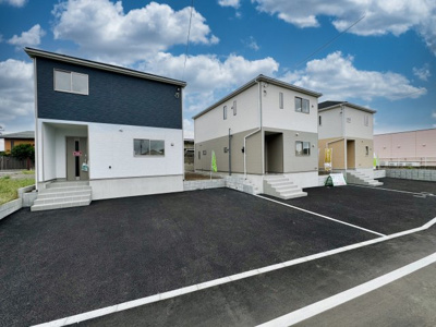 【外観】 | クレイドルガーデン　太田市新田木崎町第9　1号棟 | ついに建物完成いたしました！ぜひ一度ご見学ください♪
内覧希望はこちら→0120-367-660