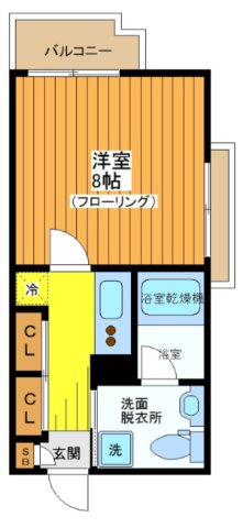 【間取り】 | リヴシティ駒沢大学 | ＊実際の間取りは反転タイプとなります。