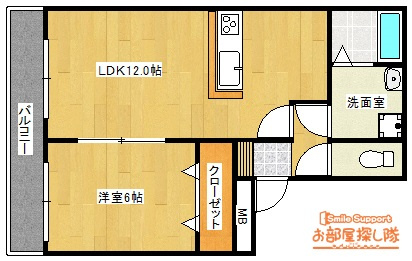 ハウスフリーデⅢの間取り
