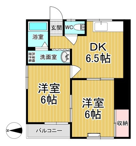 【間取り】 | ルナコートⅡ | ファミリーさん向けのお部屋です♪