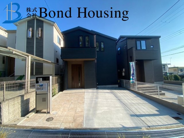 太陽光付き・設備注文住宅仕様・美穂が丘　全2棟・１号棟の外観