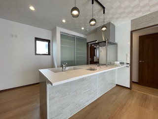 【キッチン】 | 福島市南沢又平屋モデルハウス　1号棟