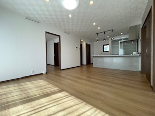 【居間・リビング】 | 福島市南沢又平屋モデルハウス　1号棟