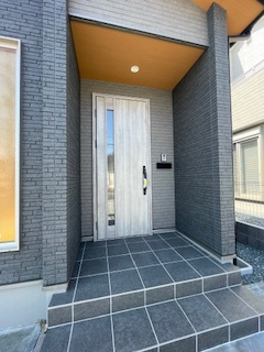 【玄関】 | 福島市南沢又平屋モデルハウス　1号棟