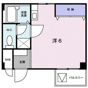 パル六甲の間取り