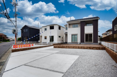 【外観】 | Livele Garden.S　太田第6大原町　3号棟 | 明るく開放的な南道路の区画の物件です♪