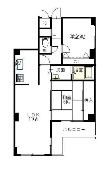 シティハイツジュエルの間取り