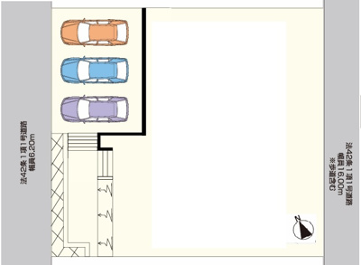 【区画図】 | ファーストタウン川辺郡第８猪名川町伏見台 | 区画図