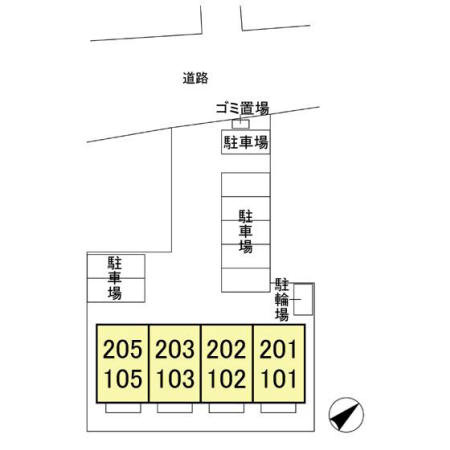 スタッピハウスの区画図