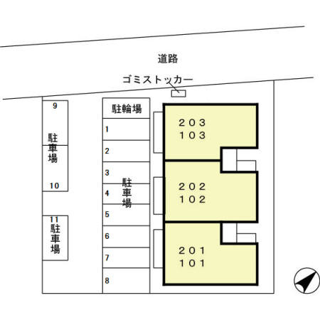 ロイヤルガーデンKIRINOKIの区画図
