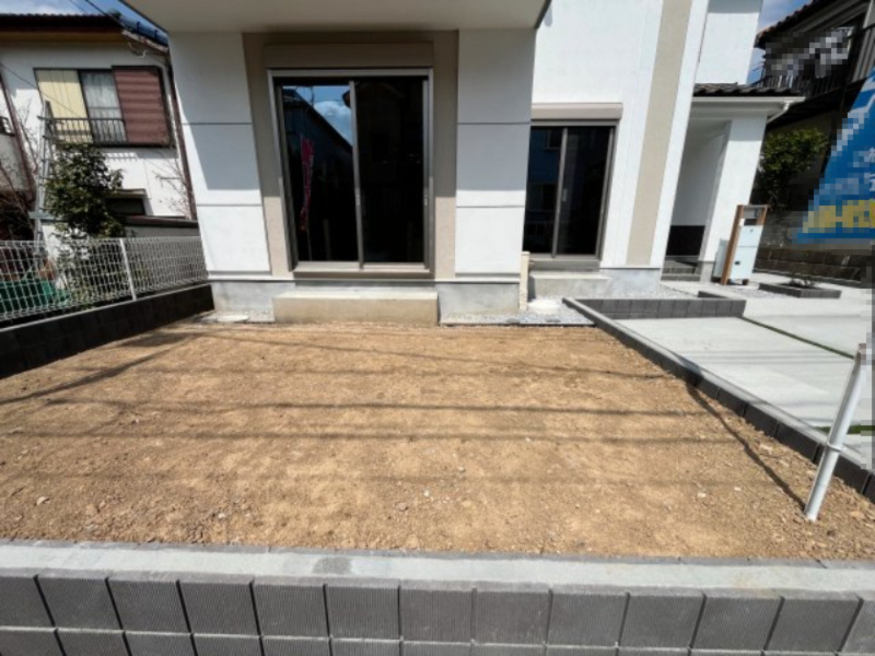 『八王子市新築戸建て』八王子市絹ケ丘2-49‐11【仲介手数料無料】　５期の庭|～仲介手数料無料☆八王子ひなた不動産～八王子市絹ケ丘　新築戸建て